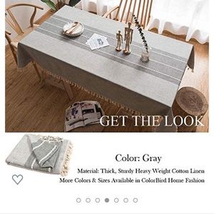 Tablecloth 55”x 120”